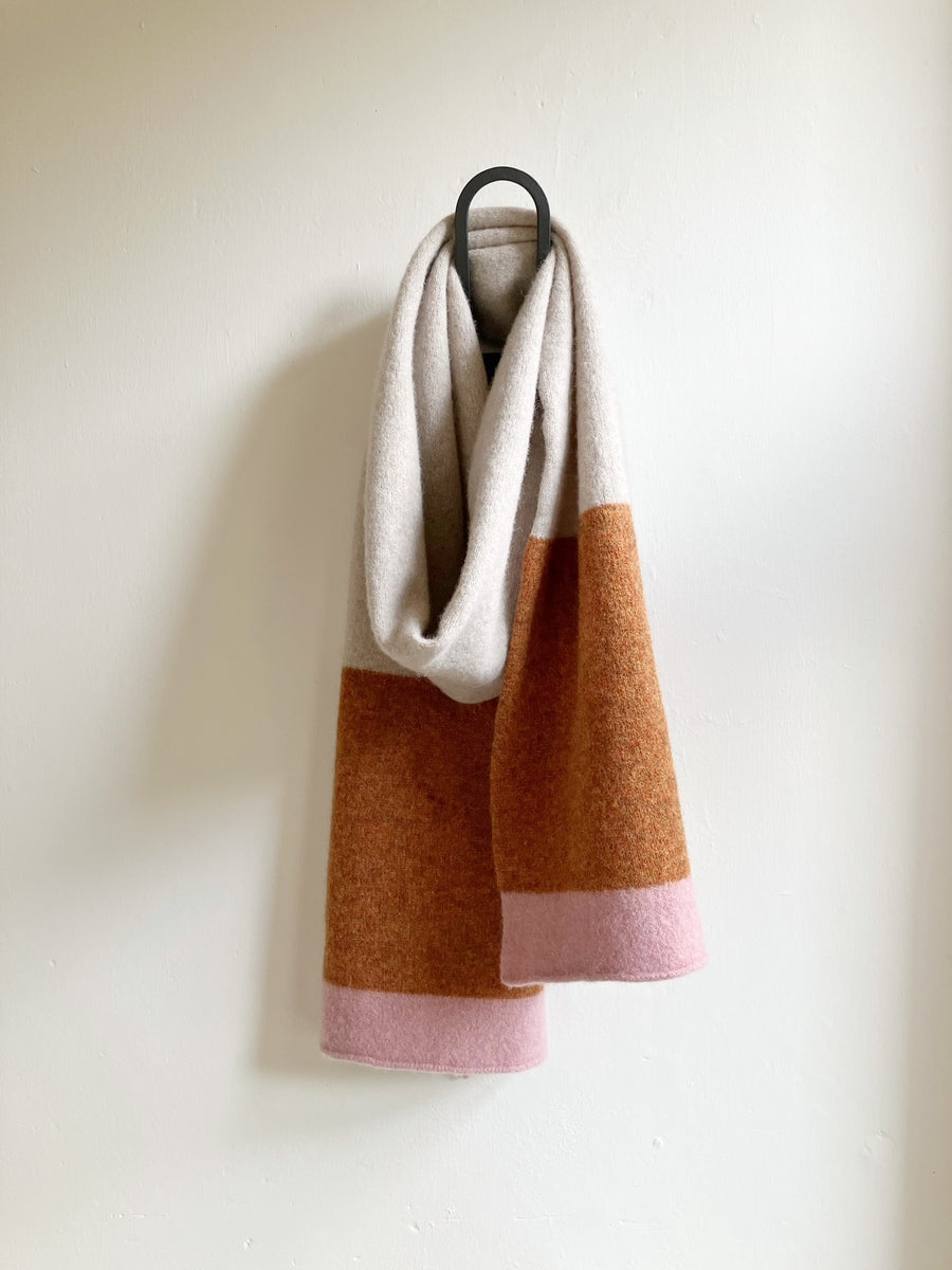 Edie scarf in Cobble/Rust/Pink AnnaLisa Smith